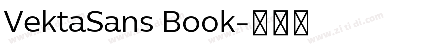VektaSans Book字体转换